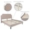 Flash Furniture King Size Beige Fabric Platform Bed with Mattress SL-BM10-4-GG - alternate 10